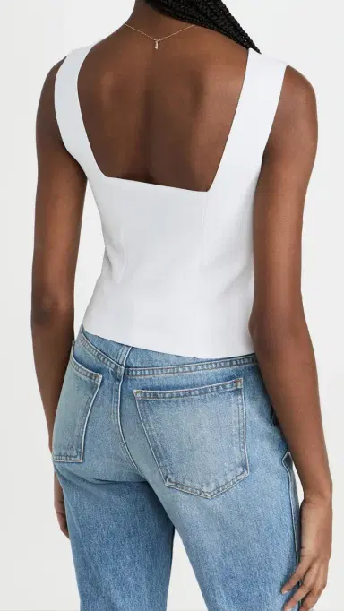 A.L.C. A.L.C. Jordana Crop Top White | Thumbnail 3