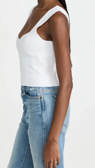 A.L.C. A.L.C. Jordana Crop Top White | Thumbnail 4