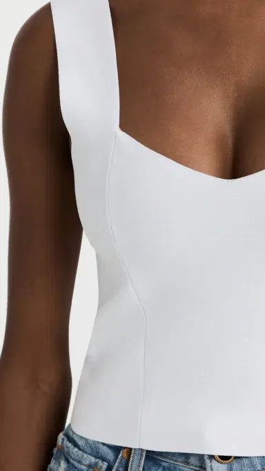 A.L.C. A.L.C. Jordana Crop Top White | Thumbnail 5