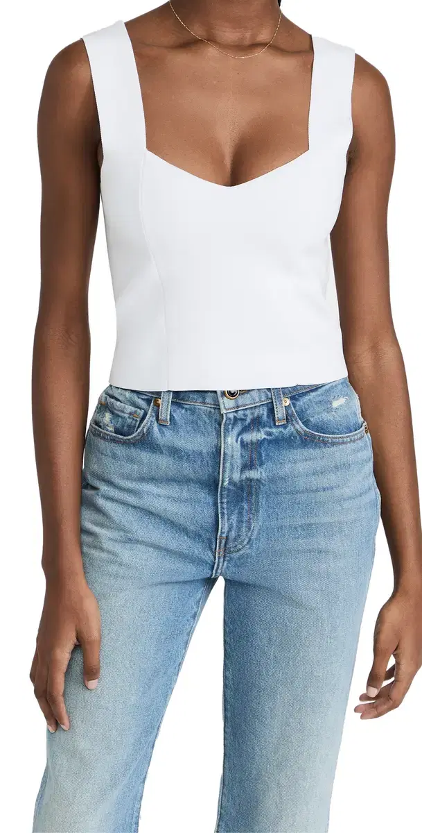 A.L.C. A. .C. Jordana Crop Top White