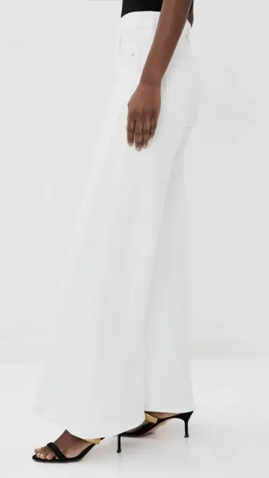 Veronica Beard Jean Vicki Extra Wide Leg Jeans White | Thumbnail 4 Veronica Beard Jean Vicki Extra Wide Leg Jeans White | Thumbnail 4
