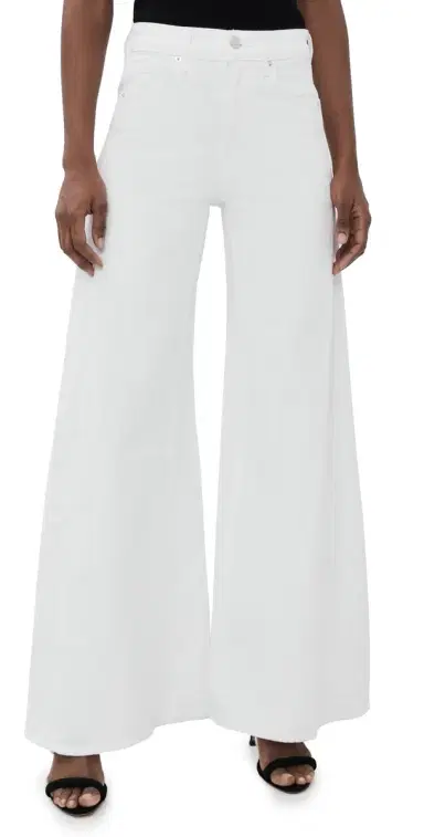 Veronica Beard Jean Vicki Extra Wide Leg Jeans White | Thumbnail 1 Veronica Beard Jean Vicki Extra Wide Leg Jeans White | Thumbnail 1