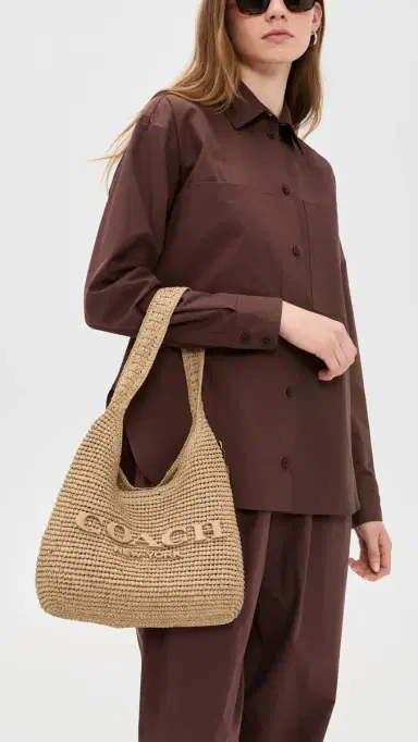 Coach Brooklyn Shoulder Bag 28 Natural One Size | Thumbnail 3 Coach Brooklyn Shoulder Bag 28 Natural One Size | Thumbnail 3