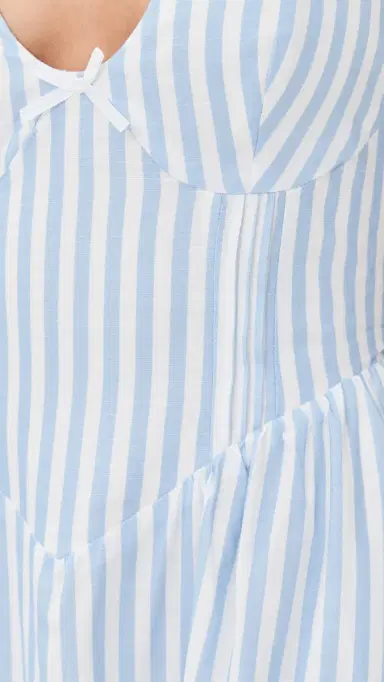 Seven Wonders Calianna Midi Dress Sky Blue Stripe | Thumbnail 6 Seven Wonders Calianna Midi Dress Sky Blue Stripe | Thumbnail 6
