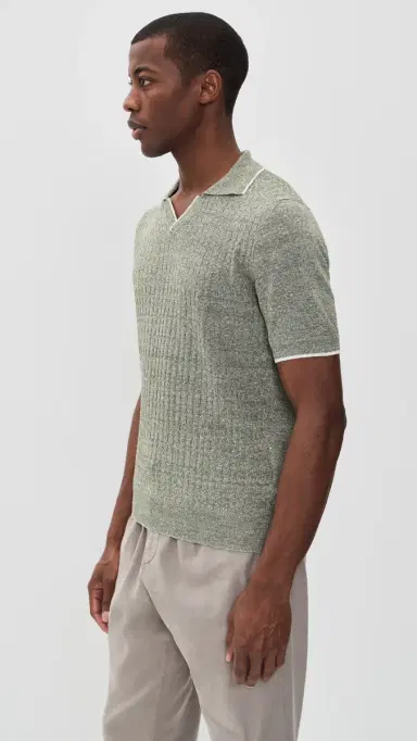 FEDELI Poldo Irlanda Cotton Linen Polo | Thumbnail 4 FEDELI Poldo Irlanda Cotton Linen Polo | Thumbnail 4
