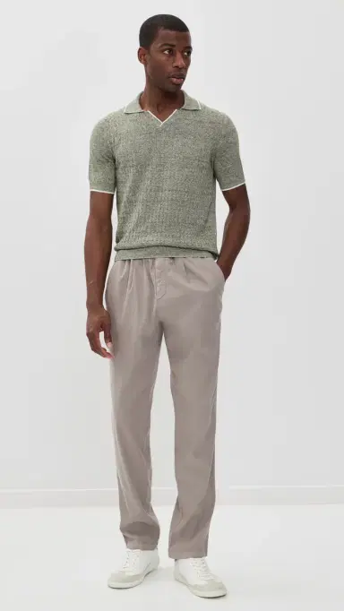 FEDELI Poldo Irlanda Cotton Linen Polo | Thumbnail 5 FEDELI Poldo Irlanda Cotton Linen Polo | Thumbnail 5