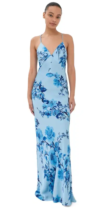 Borgo de Nor Olive Crepe Satin Dress | Thumbnail 1 Borgo de Nor Olive Crepe Satin Dress | Thumbnail 1