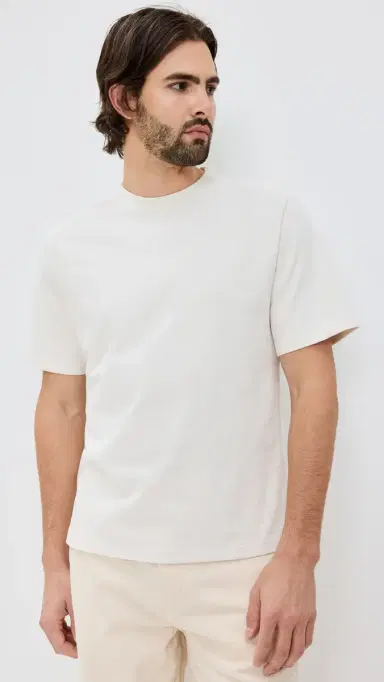 Wax London Dean Tee Ecru L | Thumbnail 2