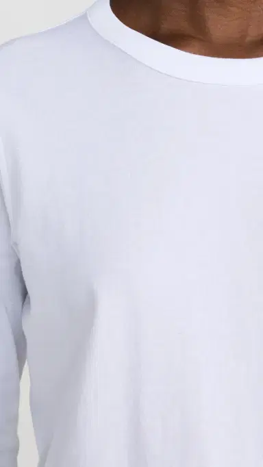Sold Out NYC The ong Sleeve Perfect Tee in White White | Thumbnail 6