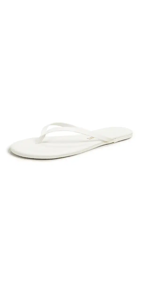 TKEES Solids Flip Flops No. 1 / White