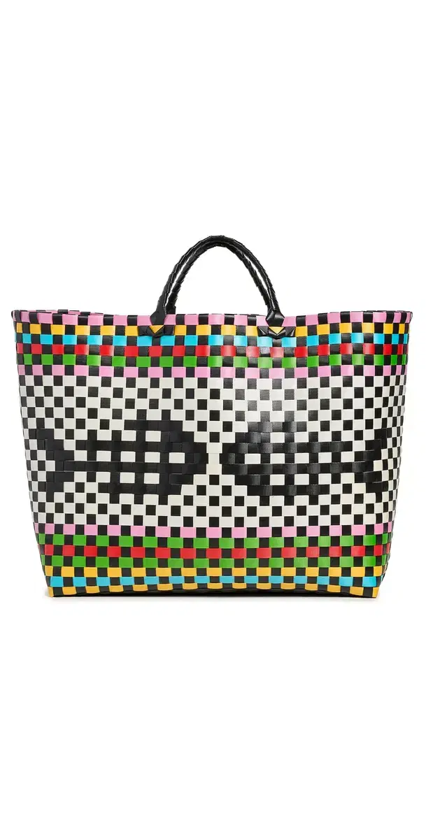 Contrast Fish Woven Bag Multi One Size