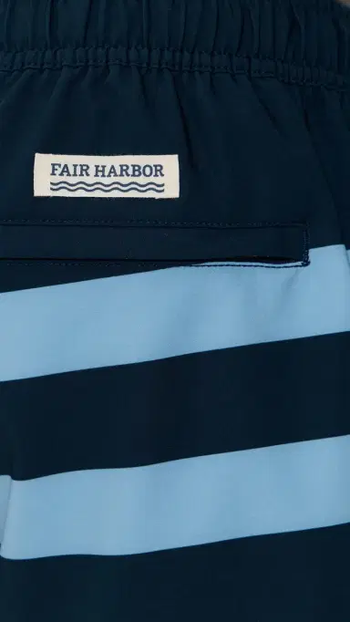 Fair Harbor The Anchor Swim Trunks 6 Light Blue Stripe M | Thumbnail 6 Fair Harbor The Anchor Swim Trunks 6 Light Blue Stripe M | Thumbnail 6
