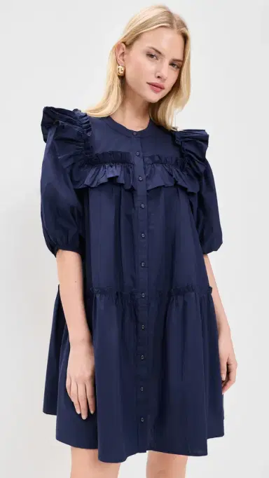 Cleobella Tatiana Mini Dress Peacoat | Thumbnail 2 Cleobella Tatiana Mini Dress Peacoat | Thumbnail 2