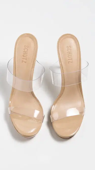 Schutz Ariella Platform Sandals Transparent/Light Nude | Thumbnail 5 Schutz Ariella Platform Sandals Transparent/Light Nude | Thumbnail 5