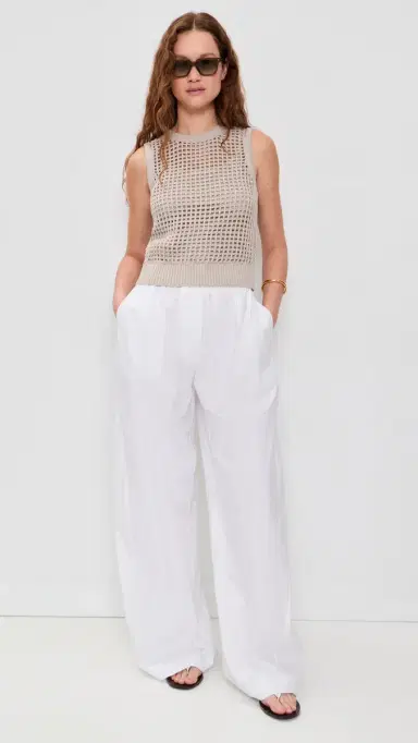 Splendid Camellia Sweater Tank Top Fawn M | Thumbnail 5