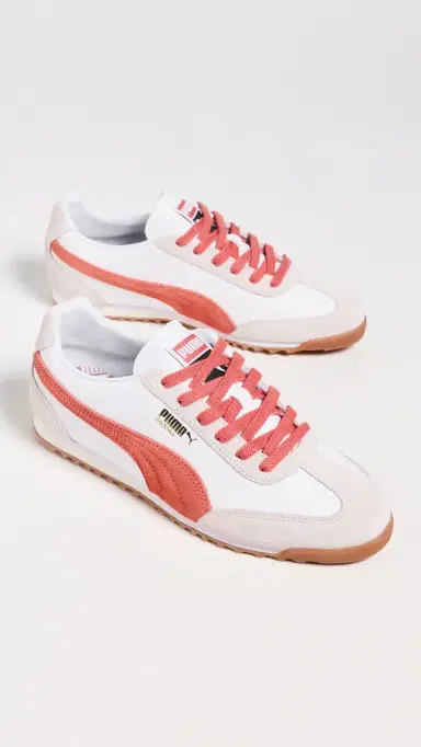 Puma Arizona Retro Sneakers White/Red Glamour/Gum | Thumbnail 5