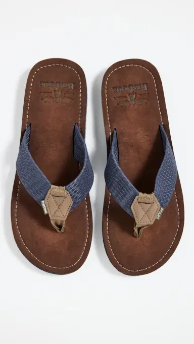 Barbour Toeman Beach Sandals Navy 9 | Thumbnail 4