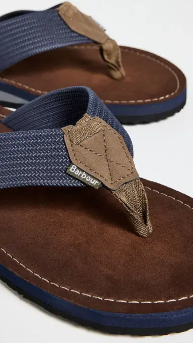 Barbour Toeman Beach Sandals Navy 9 | Thumbnail 5