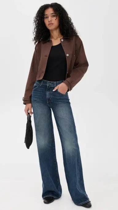 LE BOP Harriet Cropped Jacket Chocolate L | Thumbnail 5 LE BOP Harriet Cropped Jacket Chocolate L | Thumbnail 5