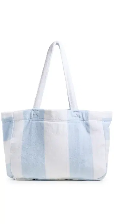 Weezie Looped Terry Beach Tote Cabana Blue One Size | Thumbnail 1 Weezie Looped Terry Beach Tote Cabana Blue One Size | Thumbnail 1