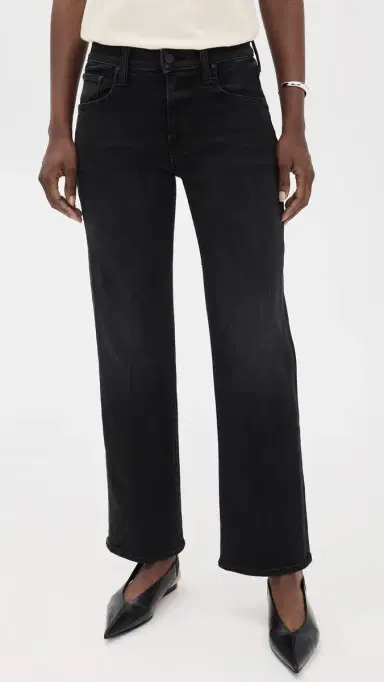 Mother The Mid Rise Rambler Zip Flood Jeans Spiked Hair Art Flair | Thumbnail 3