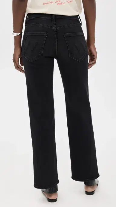 Mother The Mid Rise Rambler Zip Flood Jeans Spiked Hair Art Flair | Thumbnail 4