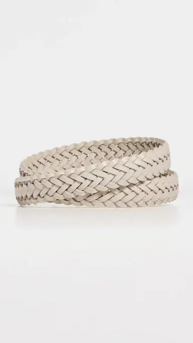 Madewell Lucie Domed Buckle Belt In Woven Leather | Thumbnail 4
