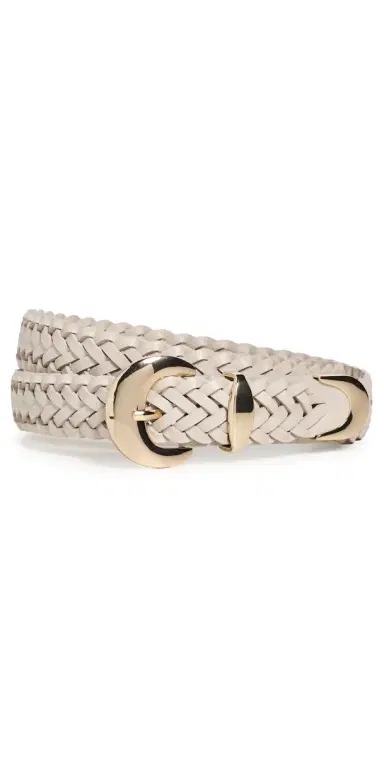 Madewell Lucie Domed Buckle Belt In Woven Leather | Thumbnail 1