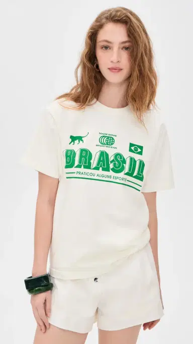 Made Some Sportswear Brasil Tee Green/Off White M | Thumbnail 2