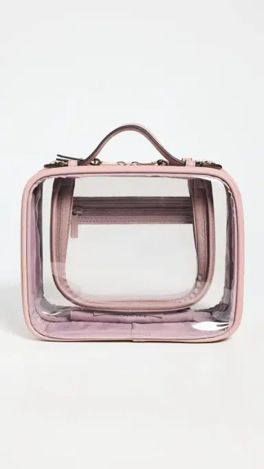 CALPAK Medium Clear Cosmetics Case Mauve | Thumbnail 2 CALPAK Medium Clear Cosmetics Case Mauve | Thumbnail 2