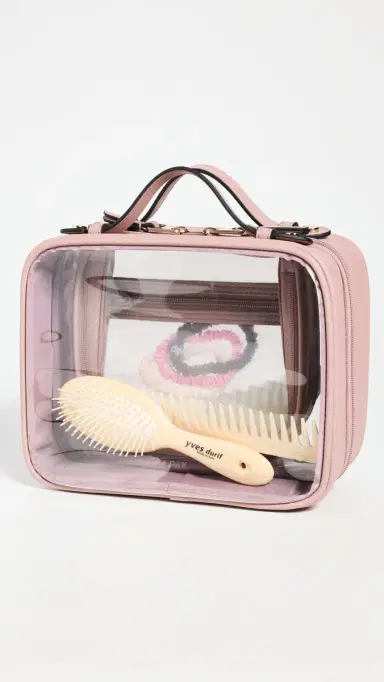 CALPAK Medium Clear Cosmetics Case Mauve | Thumbnail 5 CALPAK Medium Clear Cosmetics Case Mauve | Thumbnail 5