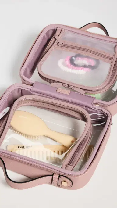 CALPAK Medium Clear Cosmetics Case Mauve | Thumbnail 6 CALPAK Medium Clear Cosmetics Case Mauve | Thumbnail 6
