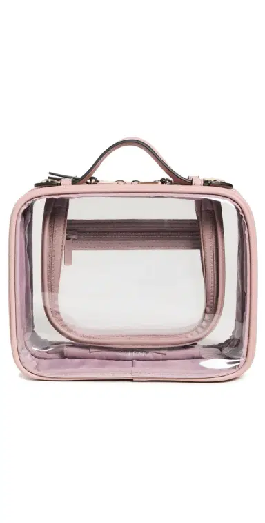 CALPAK Medium Clear Cosmetics Case Mauve | Thumbnail 1 CALPAK Medium Clear Cosmetics Case Mauve | Thumbnail 1