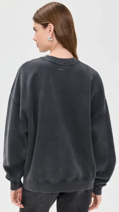 ANINE BING Miles Anine Bing eopard Sweatshirt Washed Black | Thumbnail 3