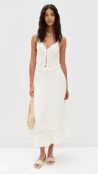 Peixoto Lola Skirt White otus | Thumbnail 5 Peixoto Lola Skirt White otus | Thumbnail 5