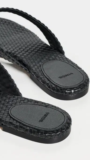 Vince Lotus Sandals Black | Thumbnail 4 Vince Lotus Sandals Black | Thumbnail 4
