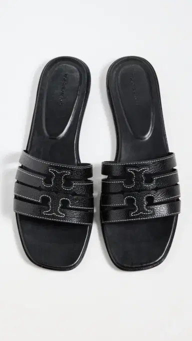 Tory Burch Ines Cage Slides Perfect Black / Perfect Black 8 | Thumbnail 5