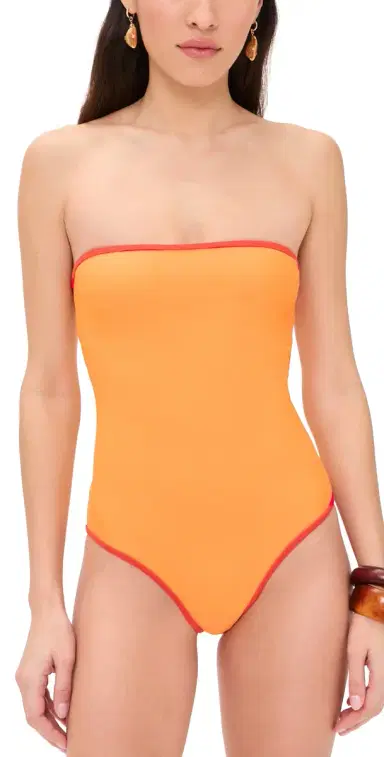 JADE Swim Sienna One Piece Sunrise with Red | Thumbnail 1