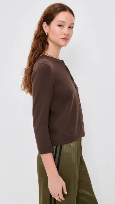 Vince Pocket Cardigan Dk Bark | Thumbnail 4 Vince Pocket Cardigan Dk Bark | Thumbnail 4