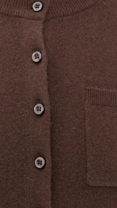 Vince Pocket Cardigan Dk Bark | Thumbnail 6 Vince Pocket Cardigan Dk Bark | Thumbnail 6