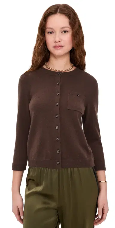 Vince Pocket Cardigan Dk Bark | Thumbnail 1 Vince Pocket Cardigan Dk Bark | Thumbnail 1