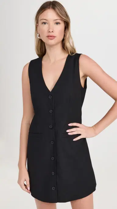 o.p.t o. p.t Akiya Vest Mini Dress Black | Thumbnail 2