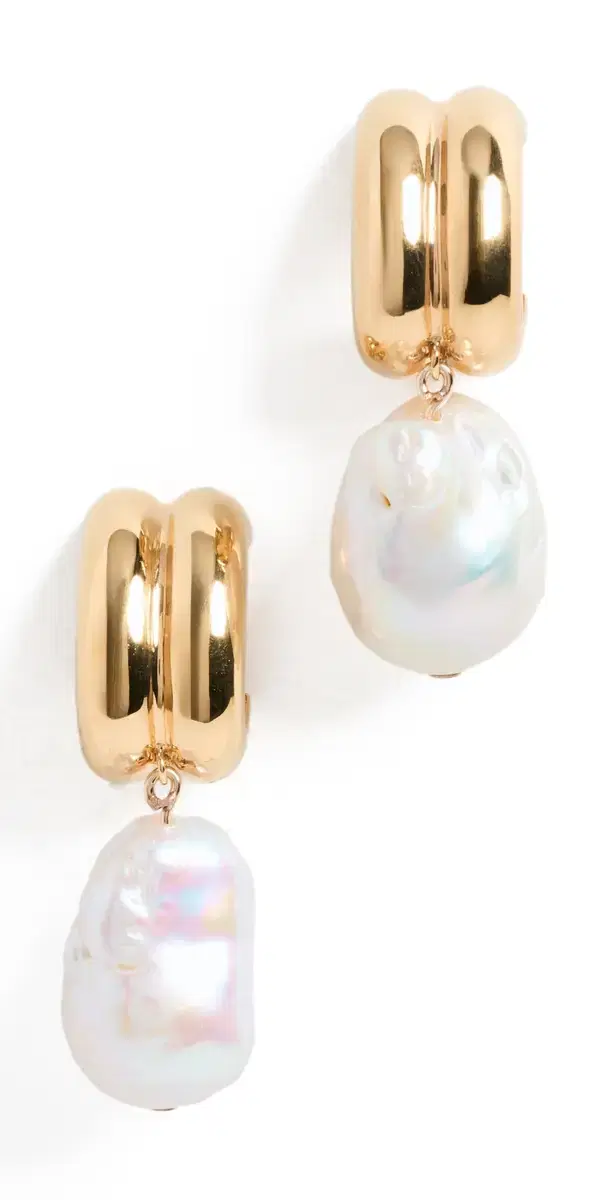 Baroque Juliette Earrings Gold Vermeil/Pearl One Size