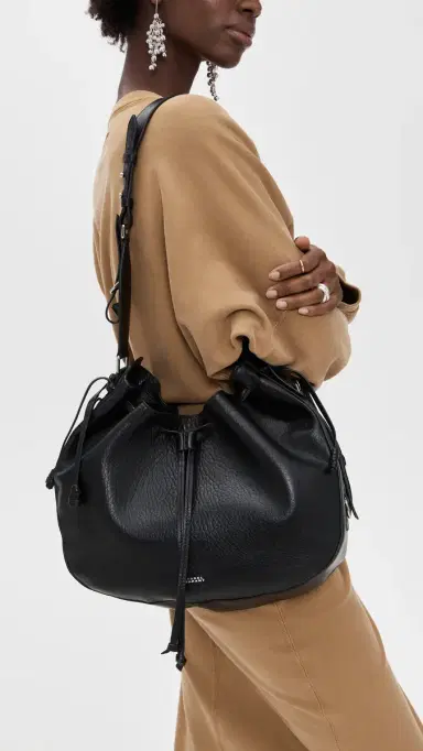 Isabel Marant Bolton Hobo Bag Black/Silver | Thumbnail 3