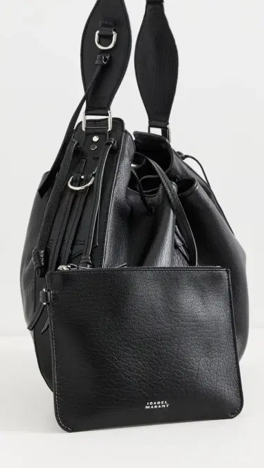 Isabel Marant Bolton Hobo Bag Black/Silver | Thumbnail 5