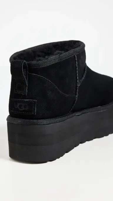 UGG Classic Ultra Mini Platform Boots Black 7 | Thumbnail 4