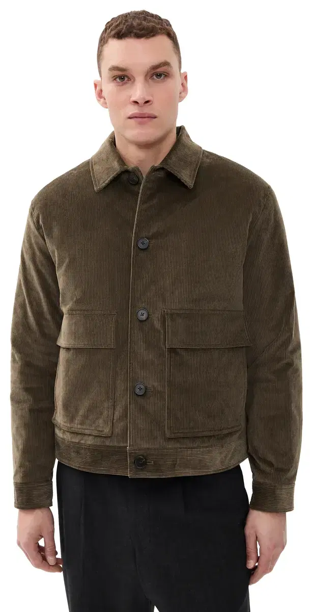 C Patch Pocket Jacket in Crosby Corduroy Tarmac