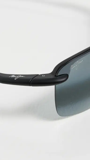 Maui Jim Palulu Sunglasses Black-Black-Grey One Size | Thumbnail 5