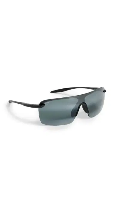 Maui Jim Palulu Sunglasses Black-Black-Grey One Size | Thumbnail 6