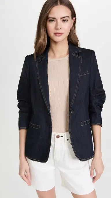 Cinq à Sept Denim Khloe Blazer Indigo 6 | Thumbnail 2
